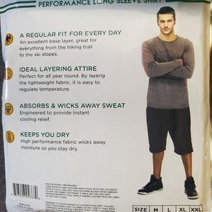 NEW Blue Star Base Layer Performance Long Sleeve Shirt Men's Sz M Cooling